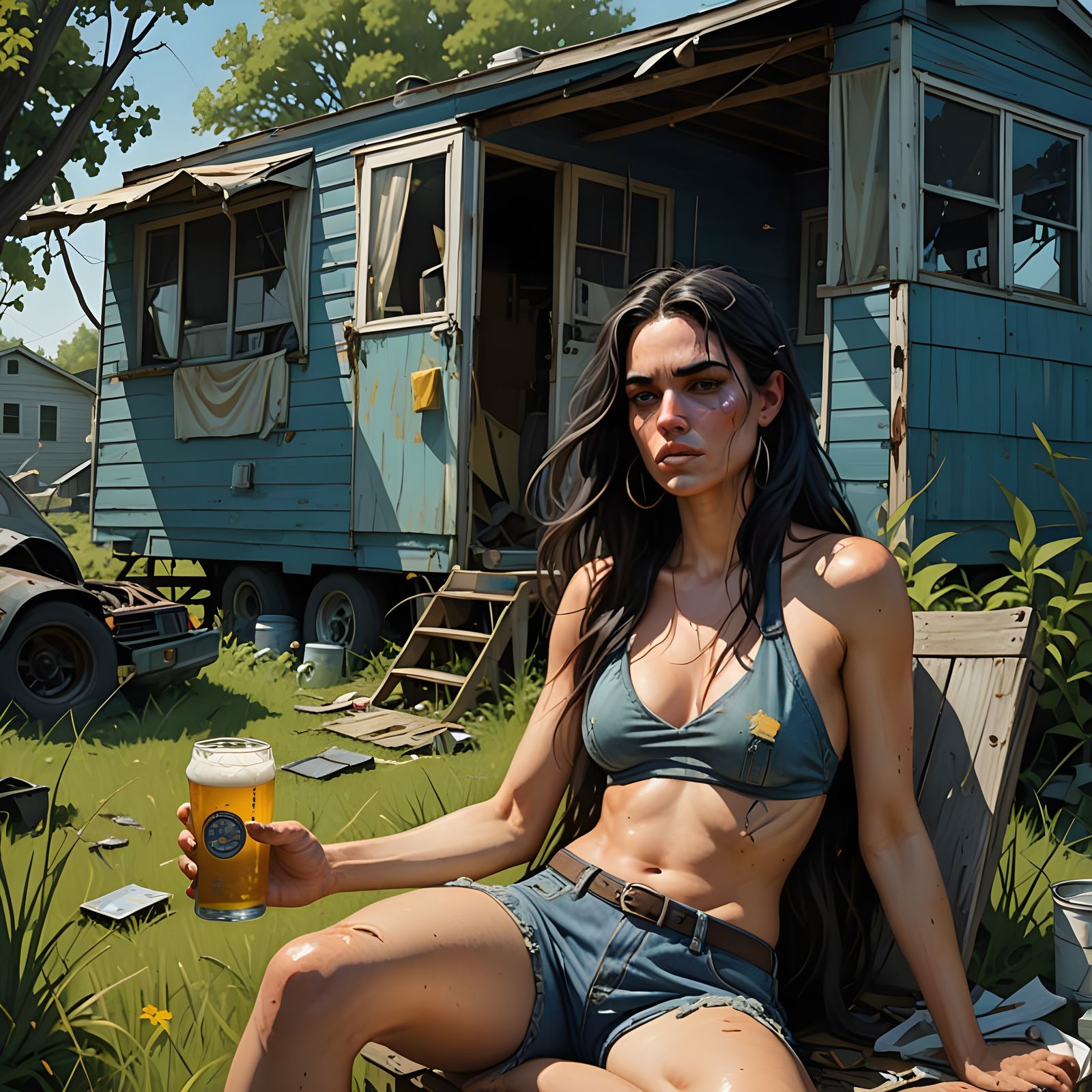 Gritty American Woman in Despair, Reality Check