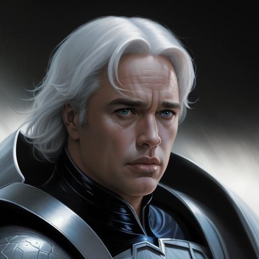 Marlon Brando as Jor-El in Comic Book Art