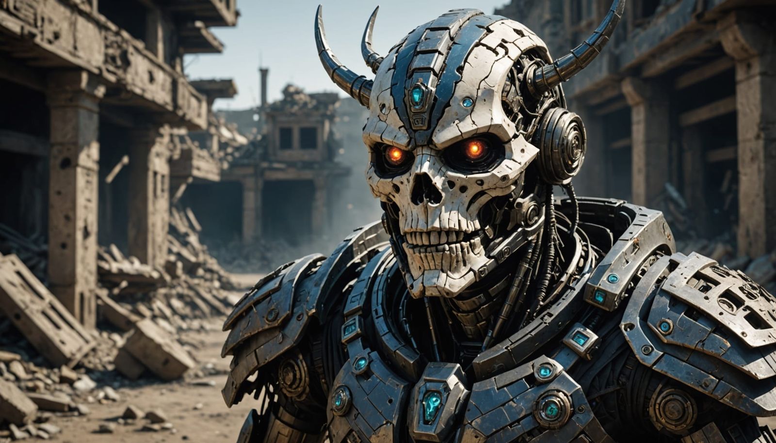 Futuristic T'lan Imass Cyborg Revenant in Hyper Realistic CG...