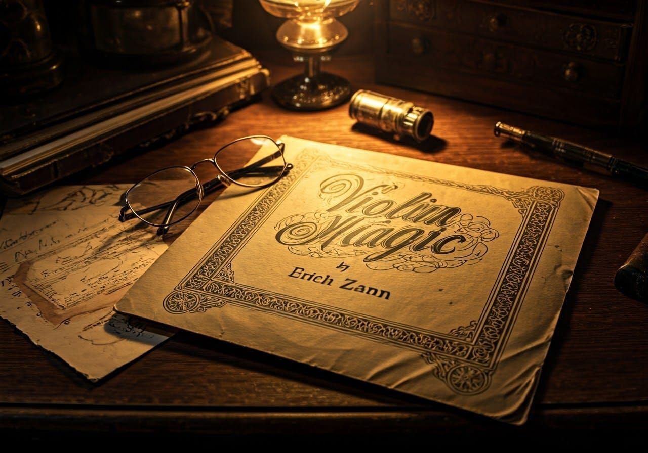 Vintage Record Sleeve in Toulouse-Lautrec Style