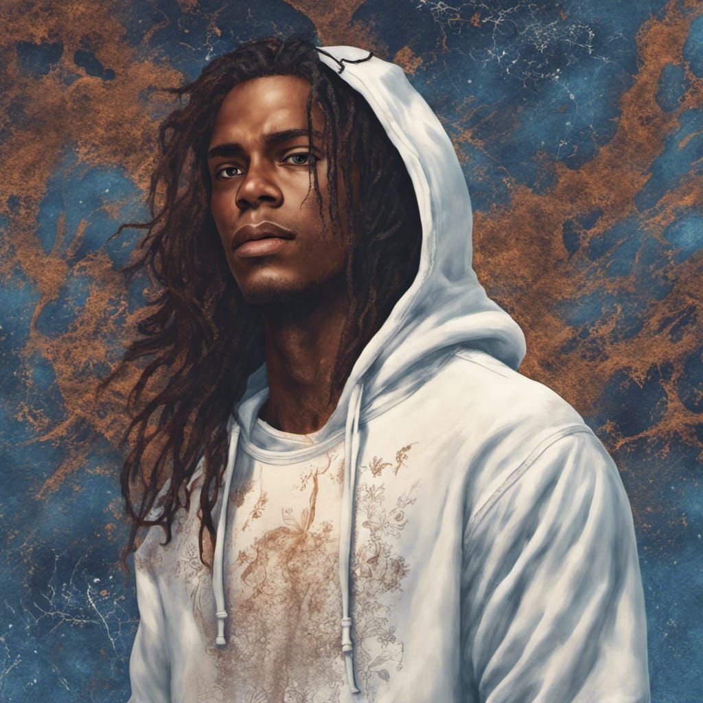 Detailed Portrait of Man with Freckles in Fantasy Art