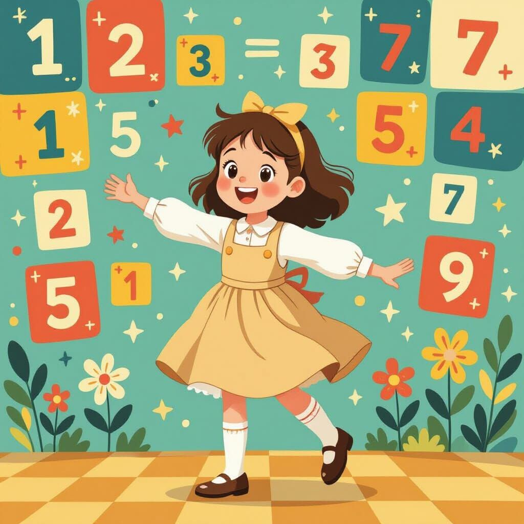 Yella Simcha Dances with Numbers in Playful Style