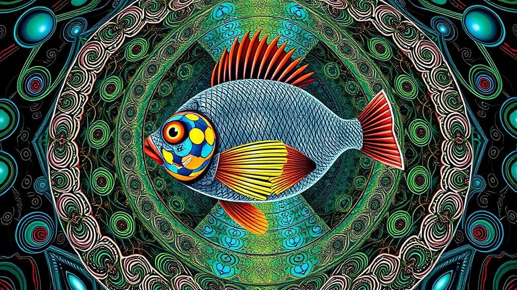 Fantasy Portrait in Surrealist, Abstract Style