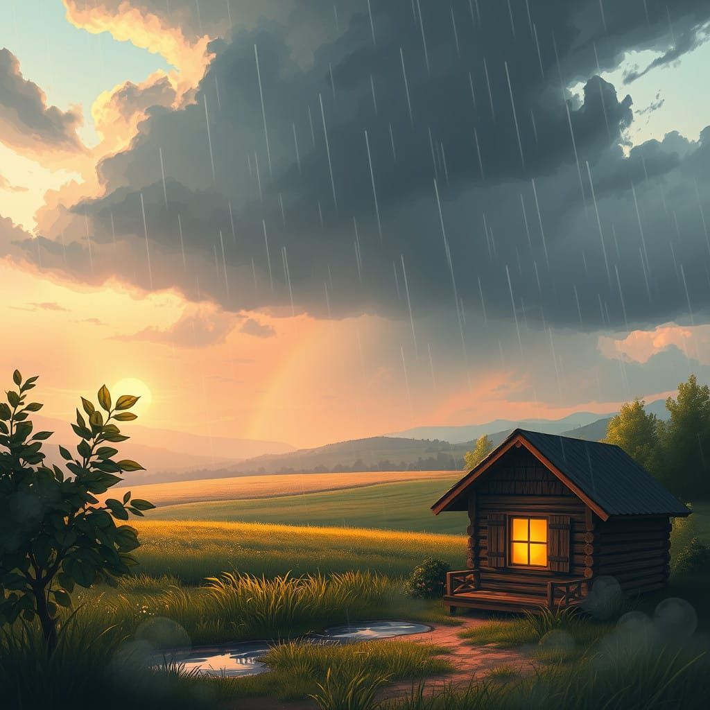 Serenity Unfolds After the Storm in a Realistic yet Poetic L...