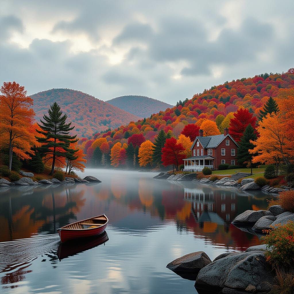 Autumn in Upstate New York: Epic Cinematic Landscape