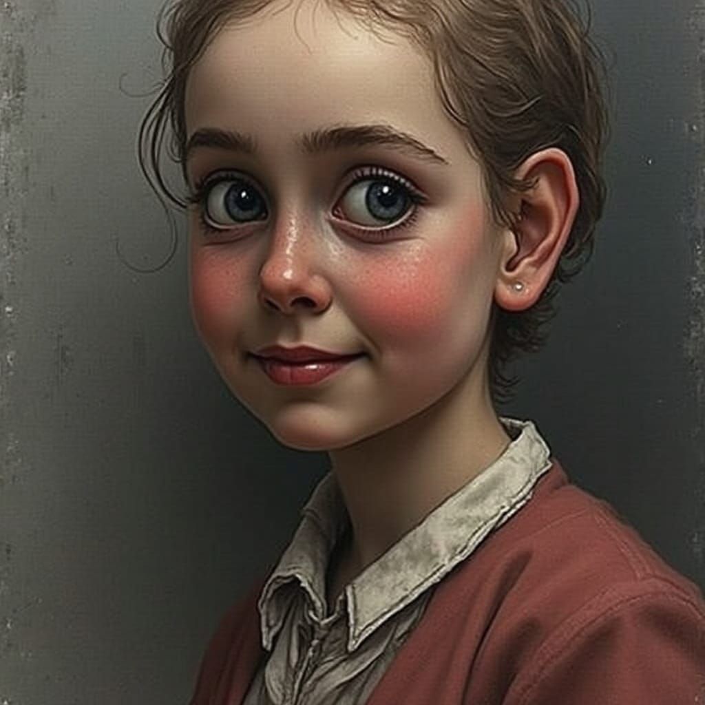 Abstract Etched Sketch Illustration