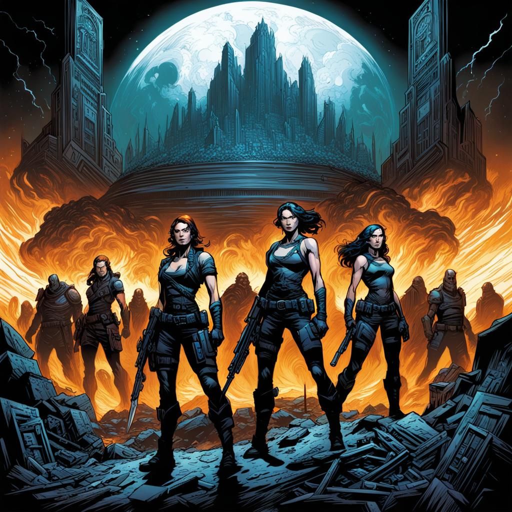 Apocalypse Girls: Comic Book Style Art