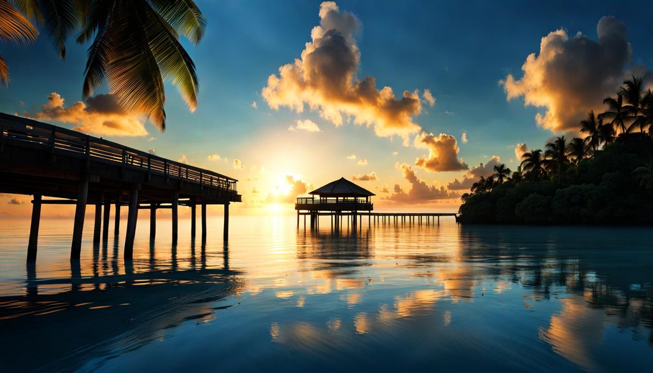 Tropical Beach Paradise Pier