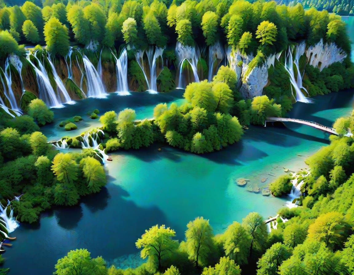 Plitvice Lakes National Park Matte Painting