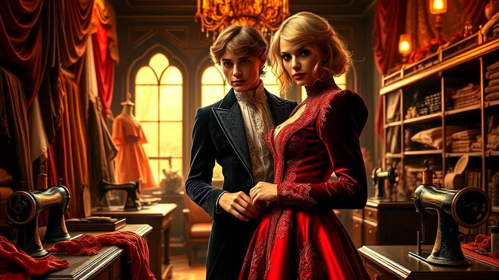 Taylor Swift in a Grand Digital Portrait