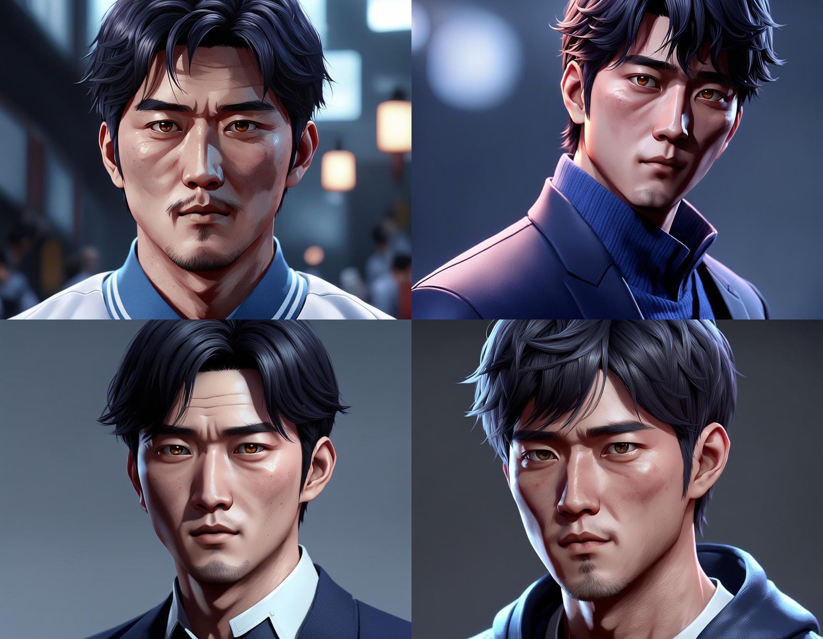 Lee Do-yeong as Ahn Joon-ki in 3D Anime Art