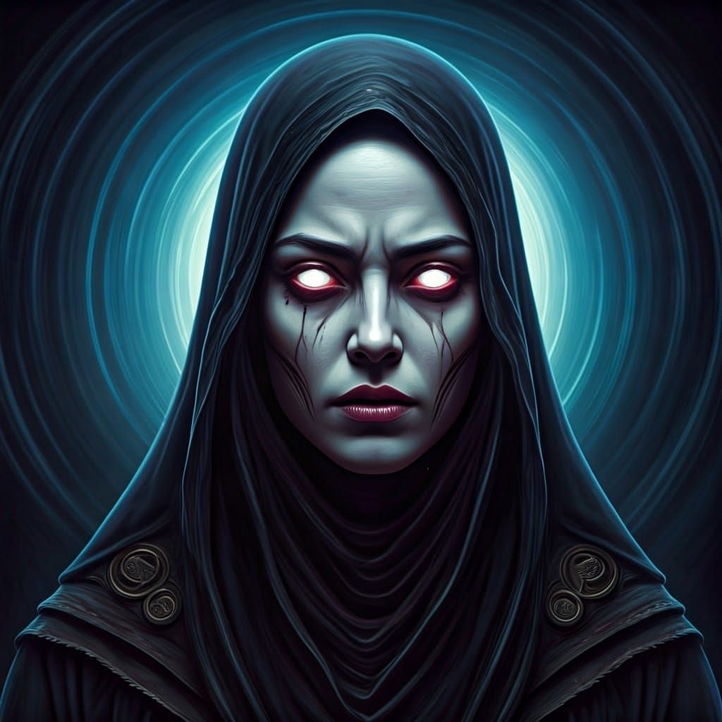 Ethereal Woman Possessed by Voudou Spirit