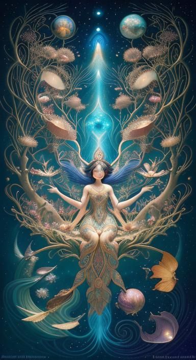 Fairytale Roadmap to Freedom: Intricate Mixed Media Art