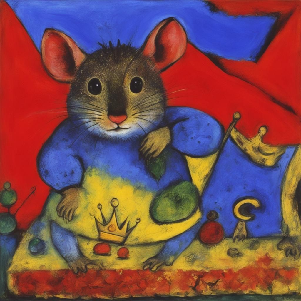 Mouse King in Surrealist Style