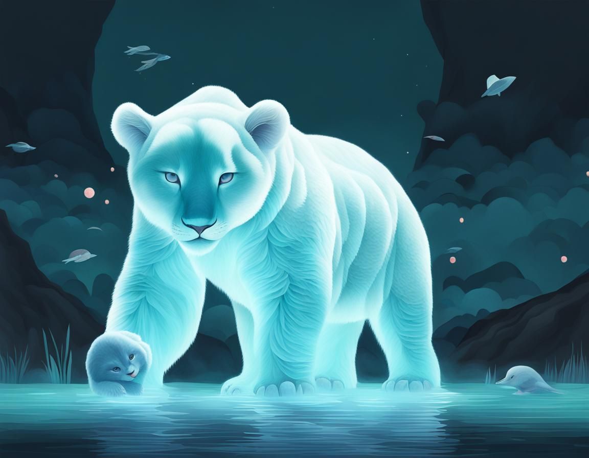 Dreamlike Fairytale Scene in Hsiao-Ron Cheng Style