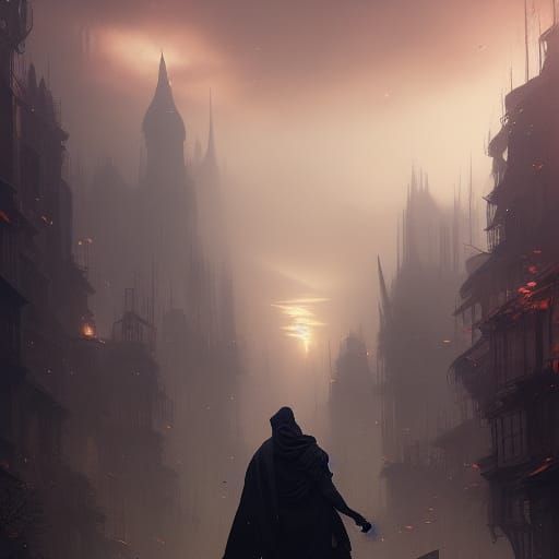 Dark Fantasy Depression Concept Art in 8K Resolution