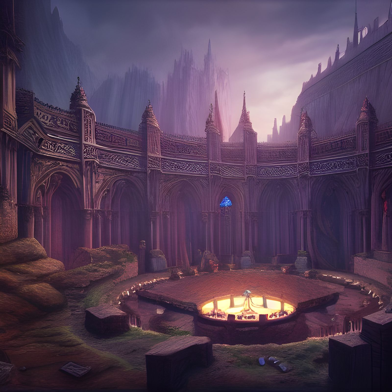 King Arthur's Round Table: Fantasy Concept Art