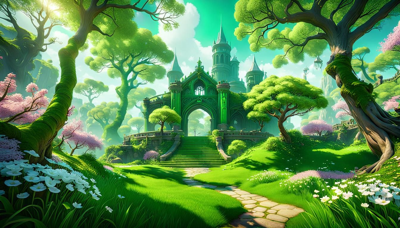 Lush Fantasy Landscape in Unreal Engine 5