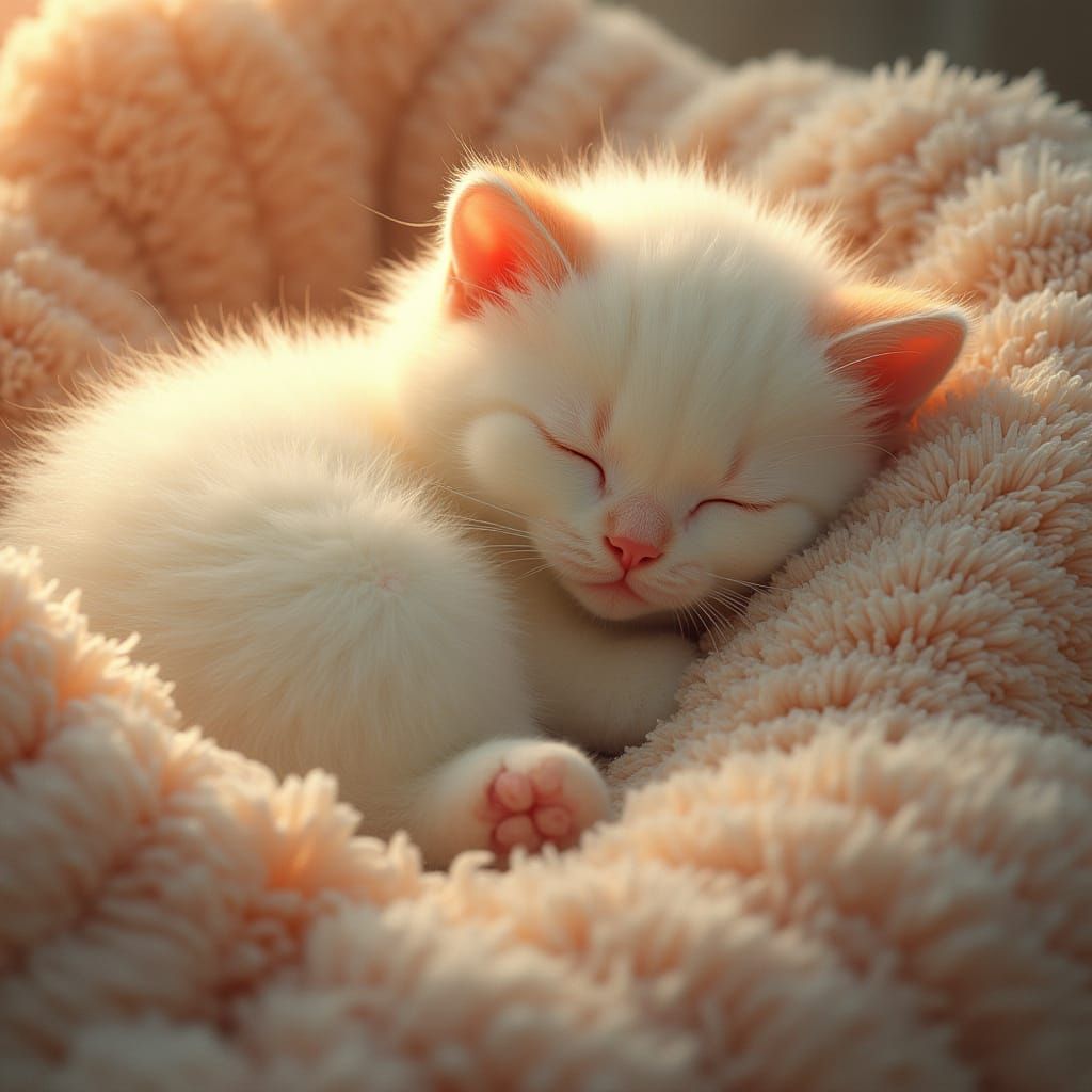 Futuristic Whimsy Cat in Golden Hues