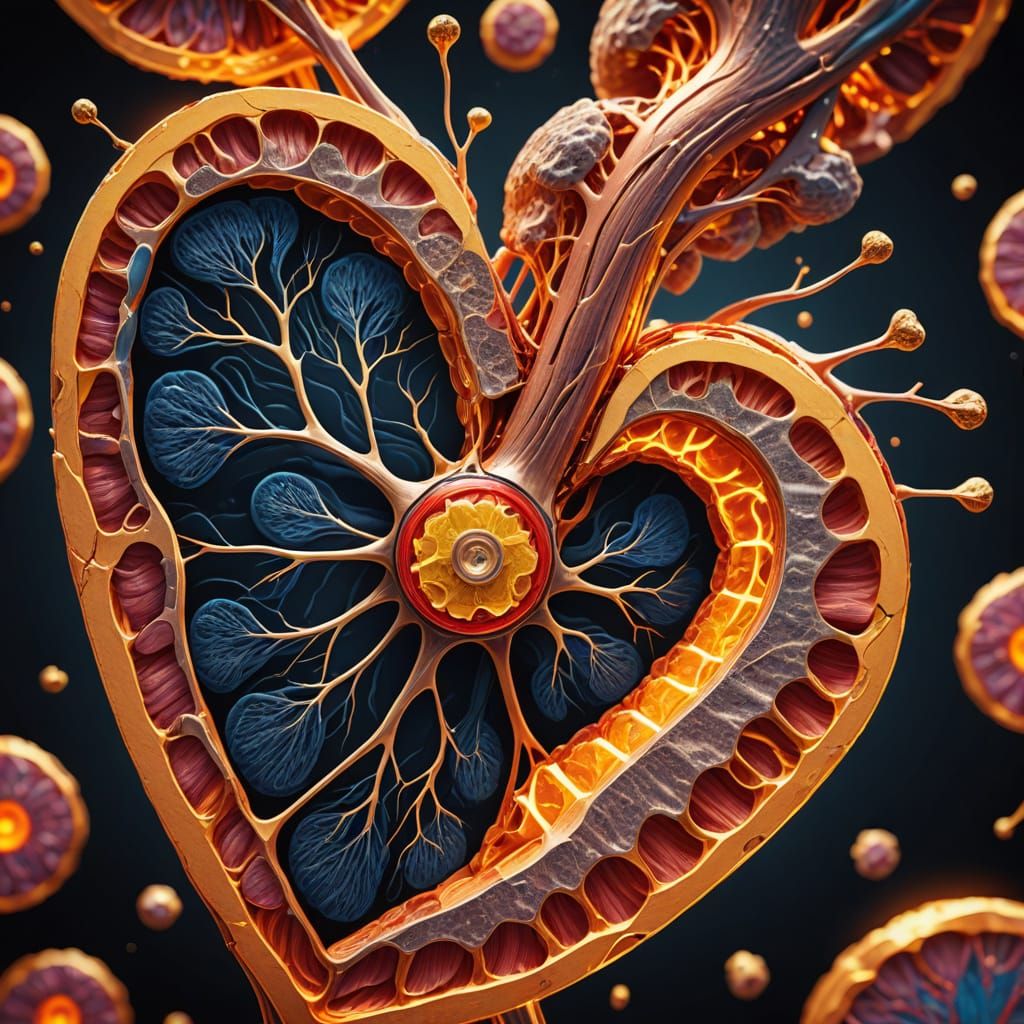 Detailed 3D Render of Intercalated Disc