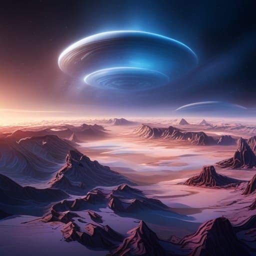 UFOs Visiting Earth: Fantastical Concept Art