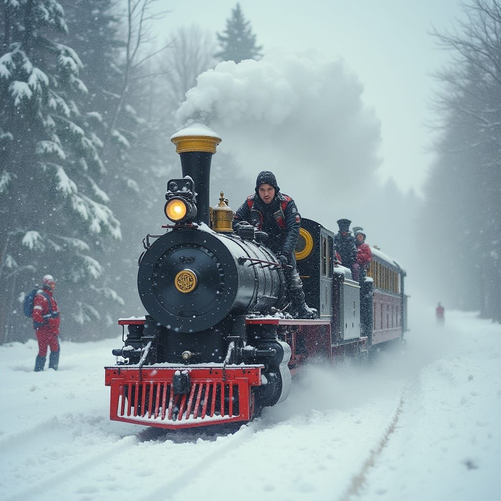 Let it snow on the football players that are trowing snowballs.