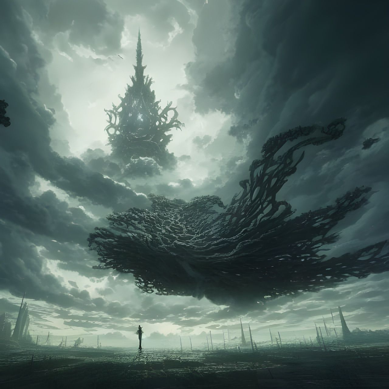 Chaos Monument in Anime Style Digital Illustration