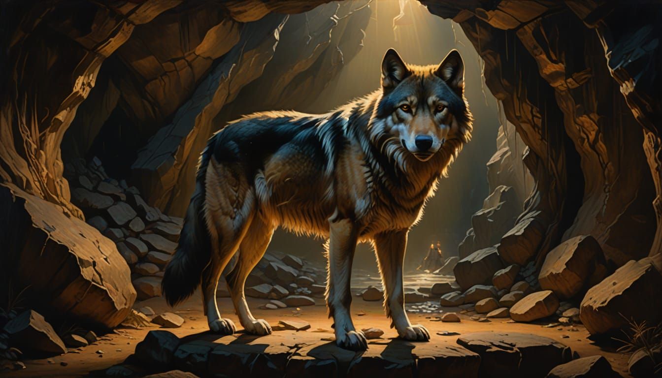 Legend of Rome . A lone she-wolf in a cave now known as the ...