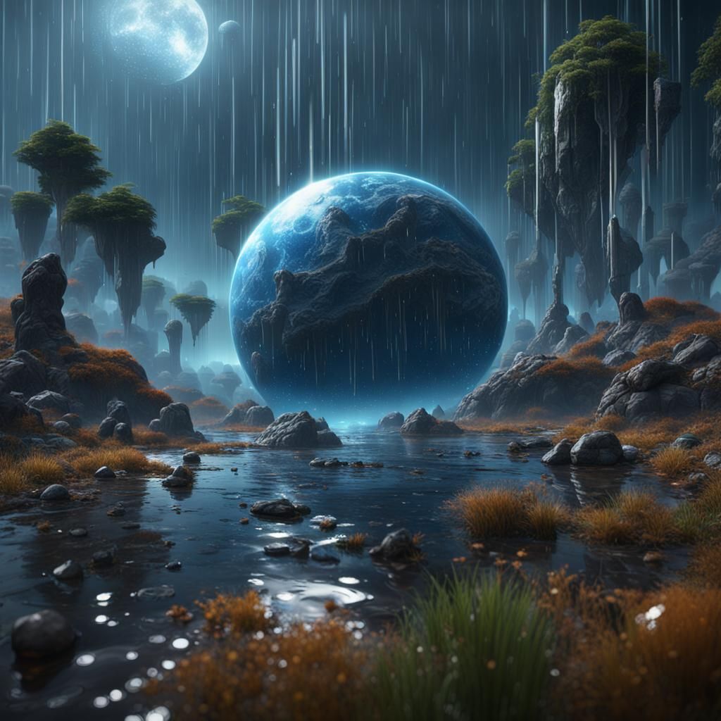Raindrop Galaxies: Detailed Matte Painting in Unreal Engine