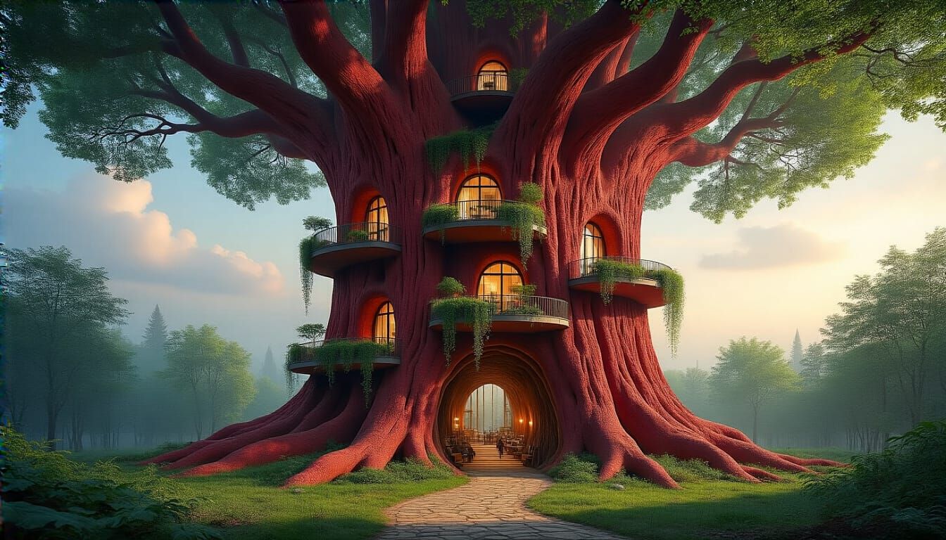 Living Tree Apartment Building: Nature Fused with Architectu...