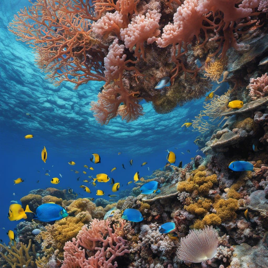 Great Barrier Reef Coral: AI Generated Art
