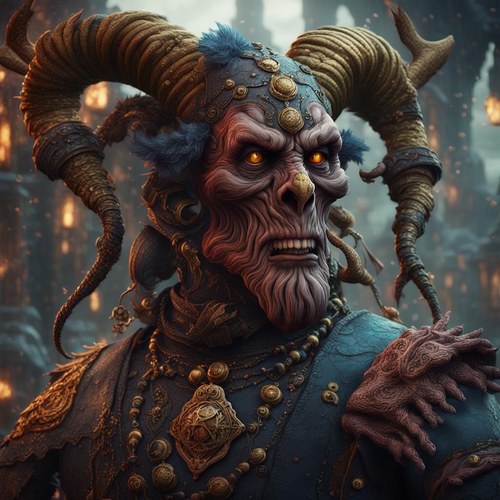 Fantastical Scottish Character in Detailed Matte Painting