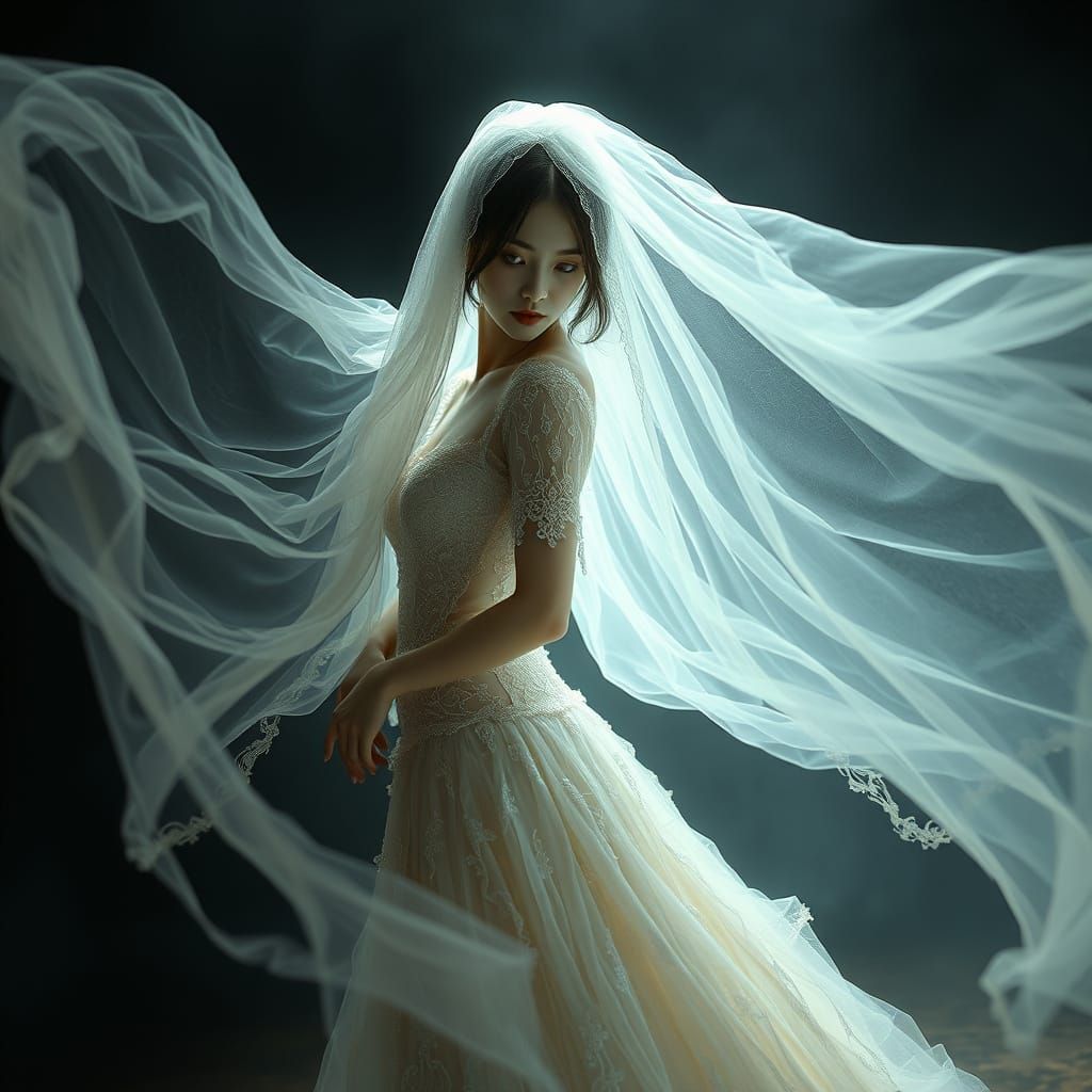 Ghostly Bride Misaki Ayuzawa in Ethereal Elegance