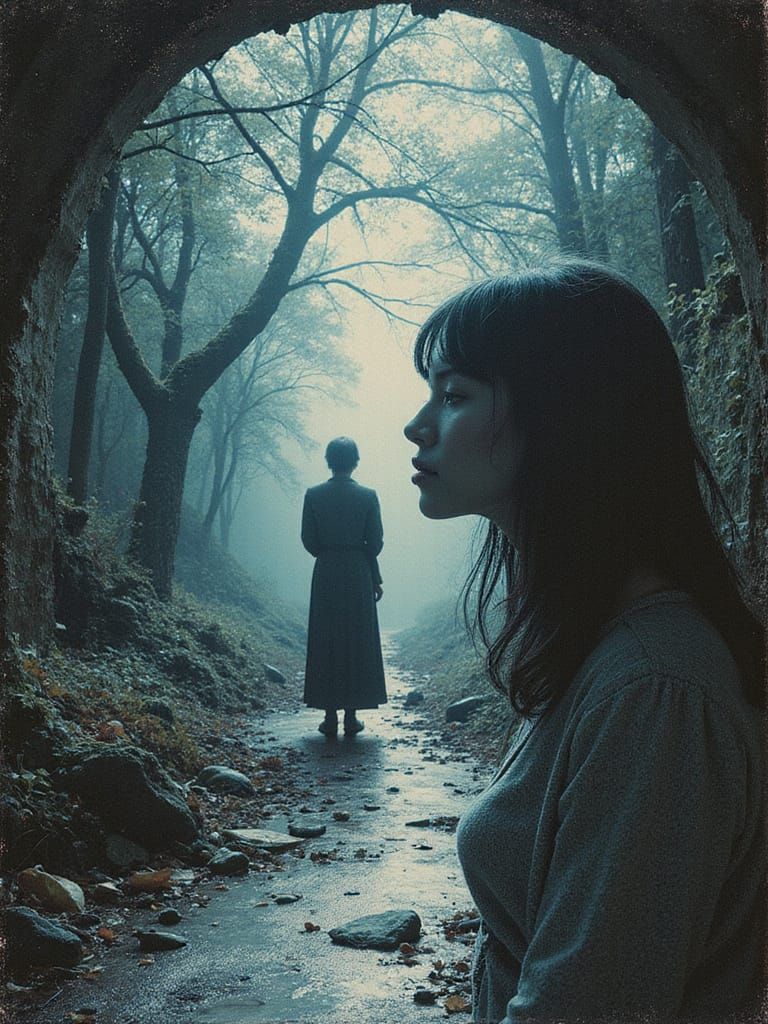 Nobody Listens Through Deluded Sci-Fi Silverpoint Sci-Fi Stained Glass Sci-Fi Paper Tole Sci-Fi Vitrail