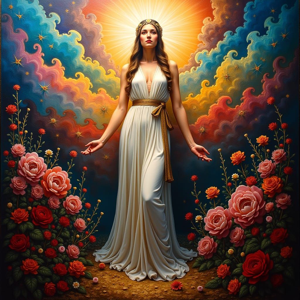 Masterpiece Painting of Beauty and Truth