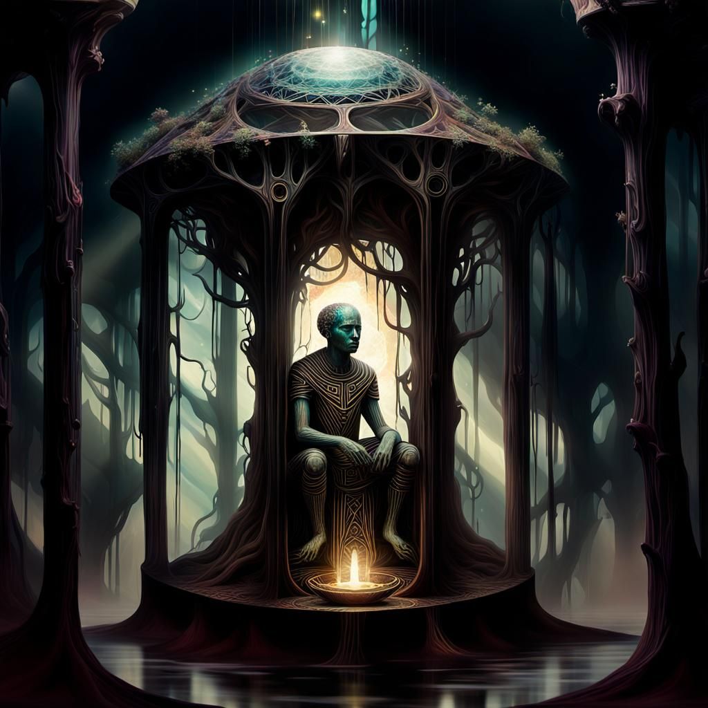 Ethereal Cosmic Surrealist in Astral Realm