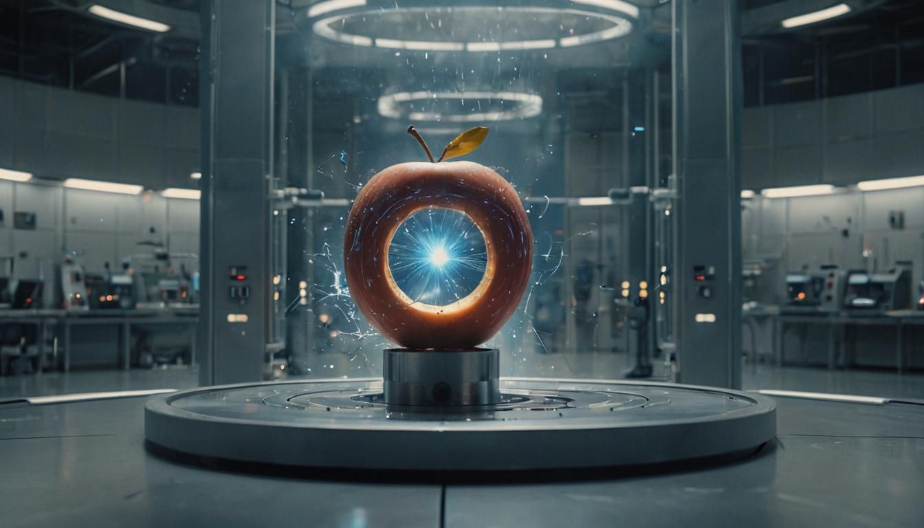 Teleportation Experiment in Sci-Fi Film Still