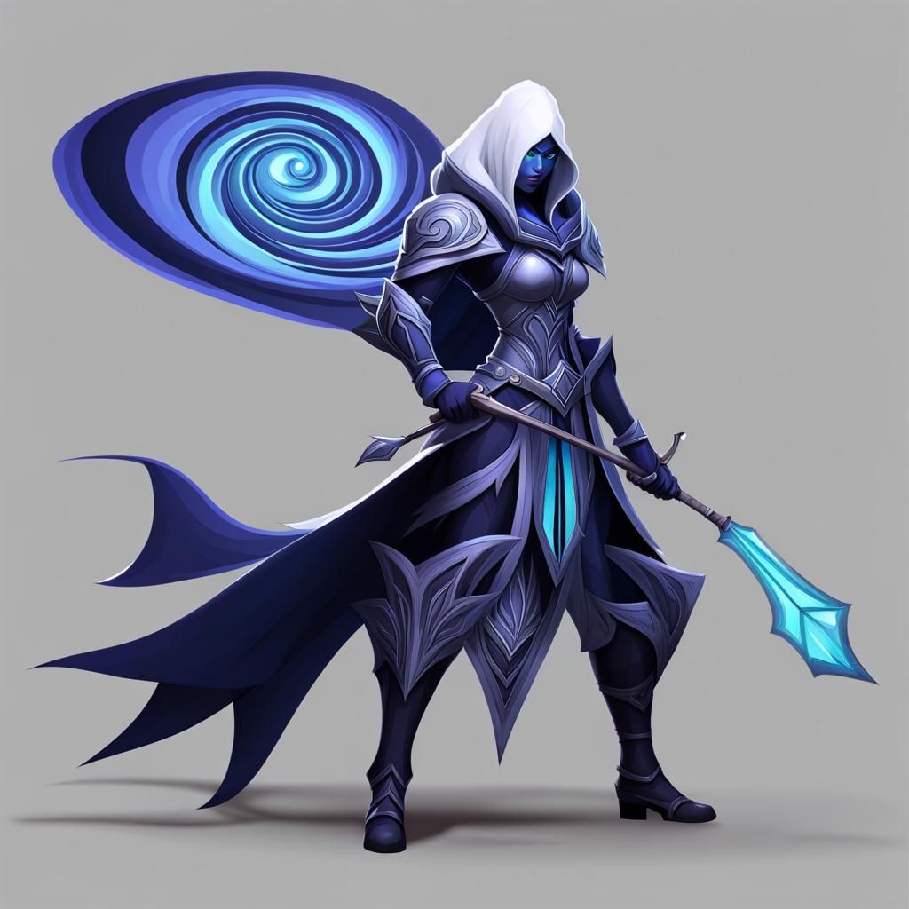 Dota 2 Drow Ranger Panorama with 3D Shading