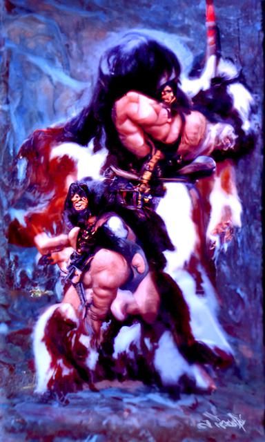 Conan the Barbarian: A Fantasy Oil Painting