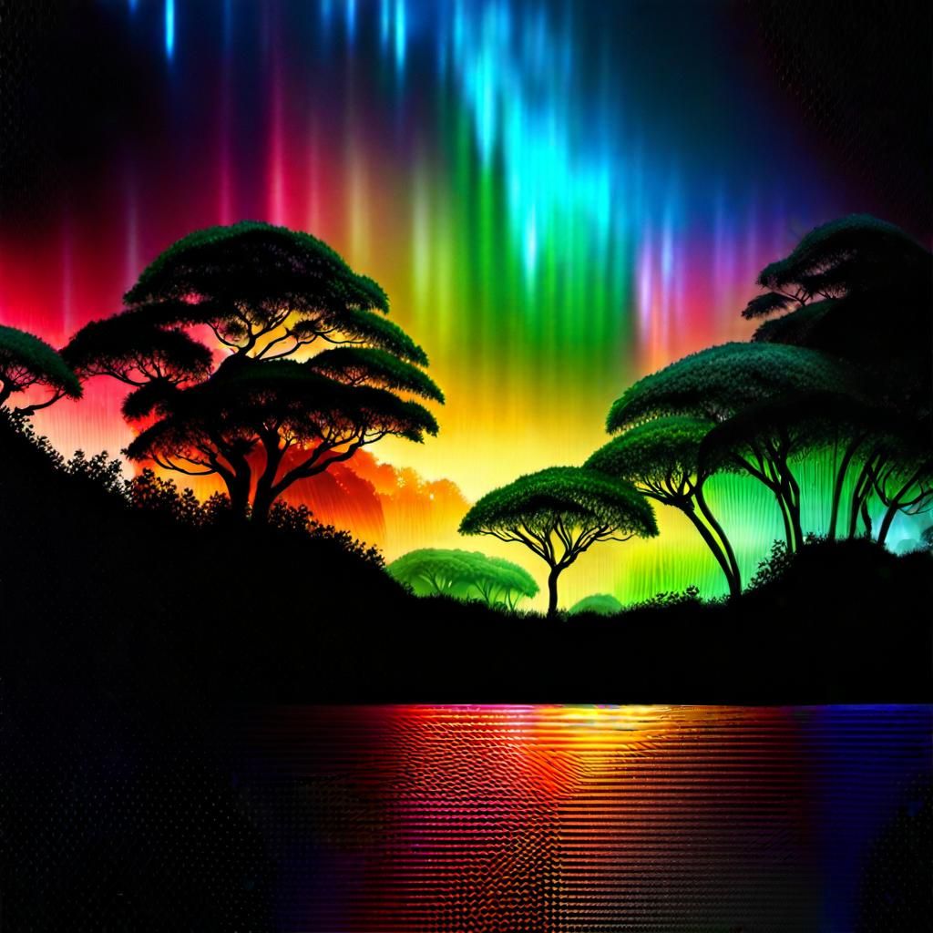 Lush Hyperrealistic Rainforest with 3D Plants and Animals