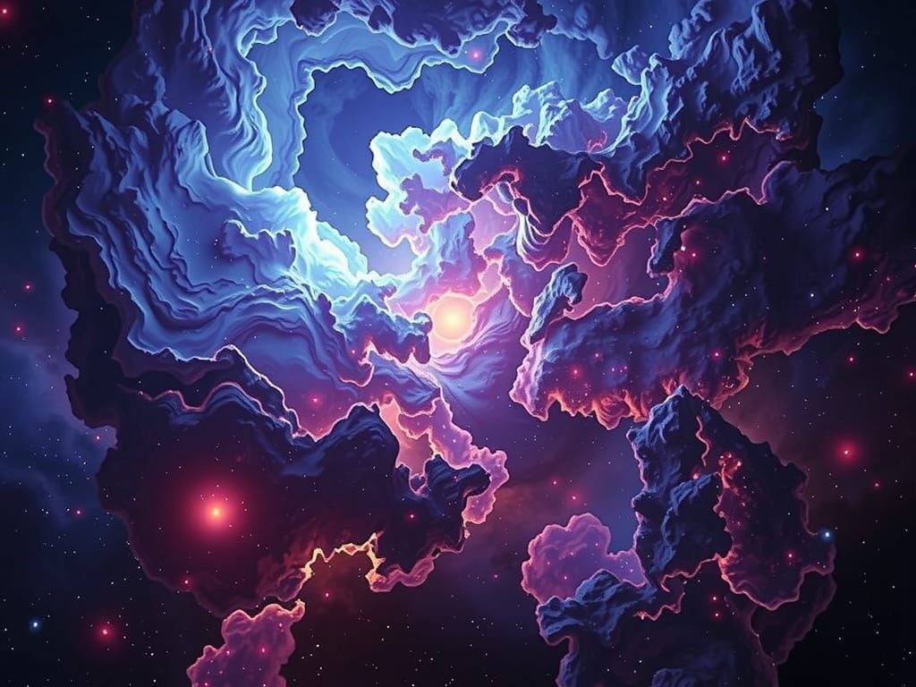 Vibrant Quantum Nebula in Stunning 8K Digital Art