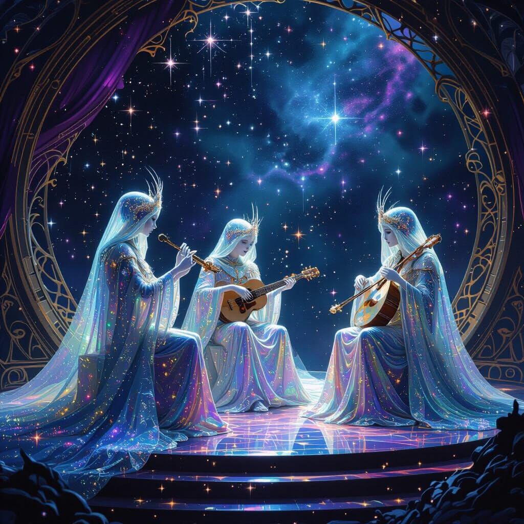 Cosmic Jazz Band Performs in Art Nouveau Style