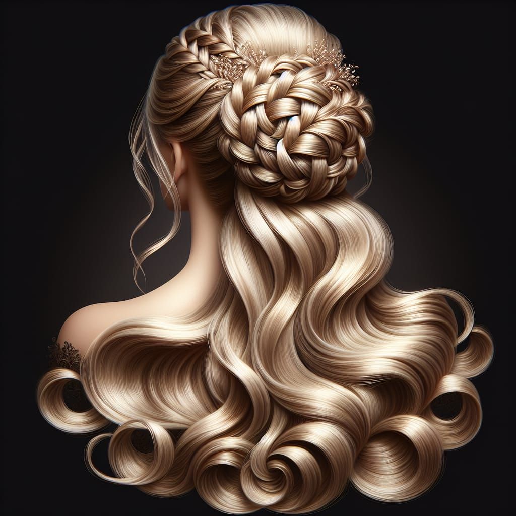 Elegant Blonde Hairstyle Fit for Royalty