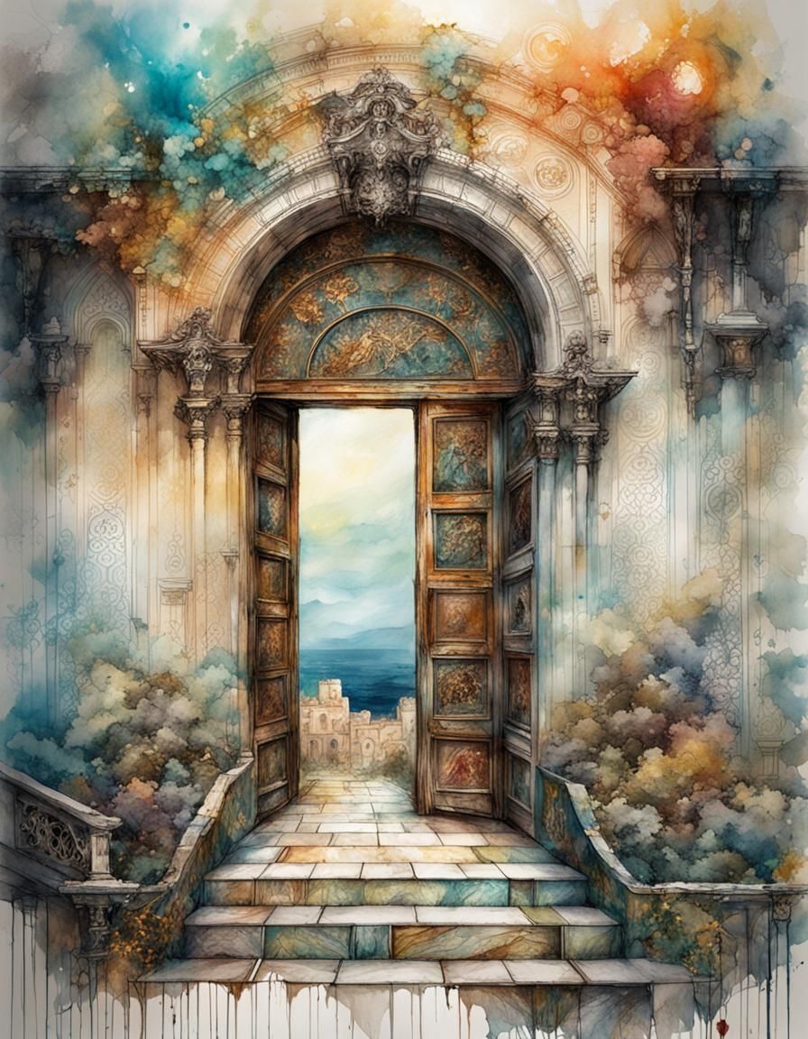 Des illustrations époustouflantes de portes colossales avec ...