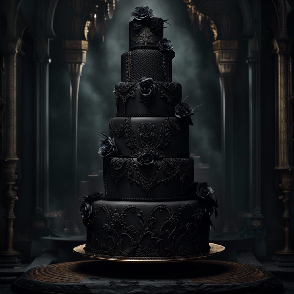Tiered Gothic Cake