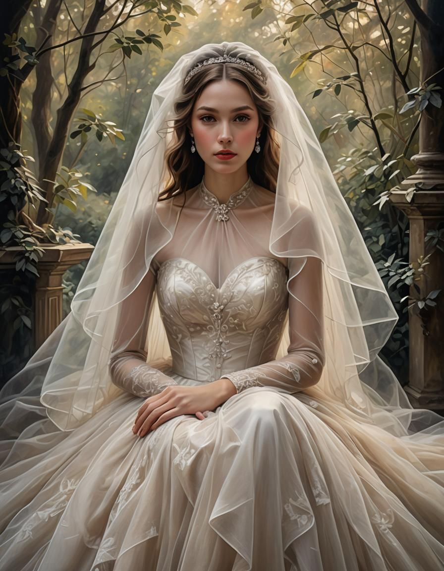 Bride in Tulle