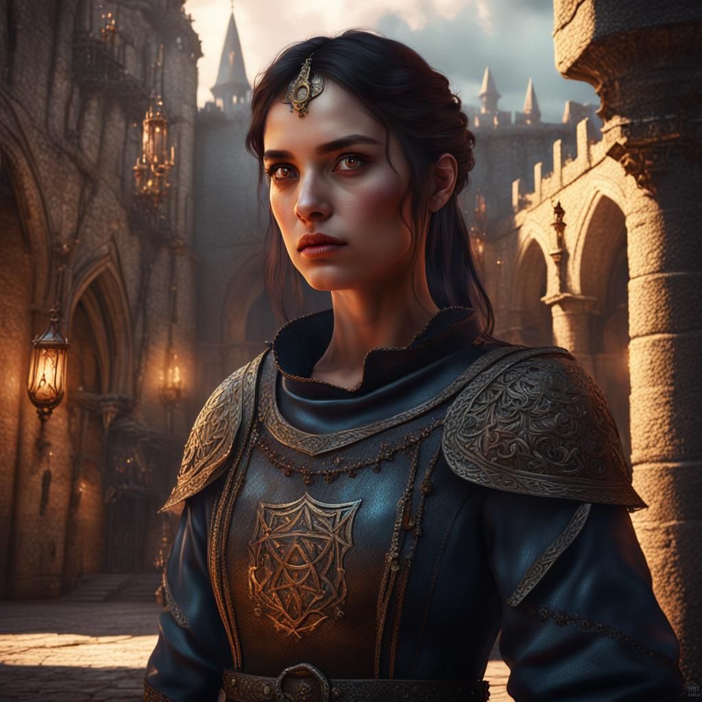 Spanish Beauty: Prisoner in Dark Medieval Fantasy