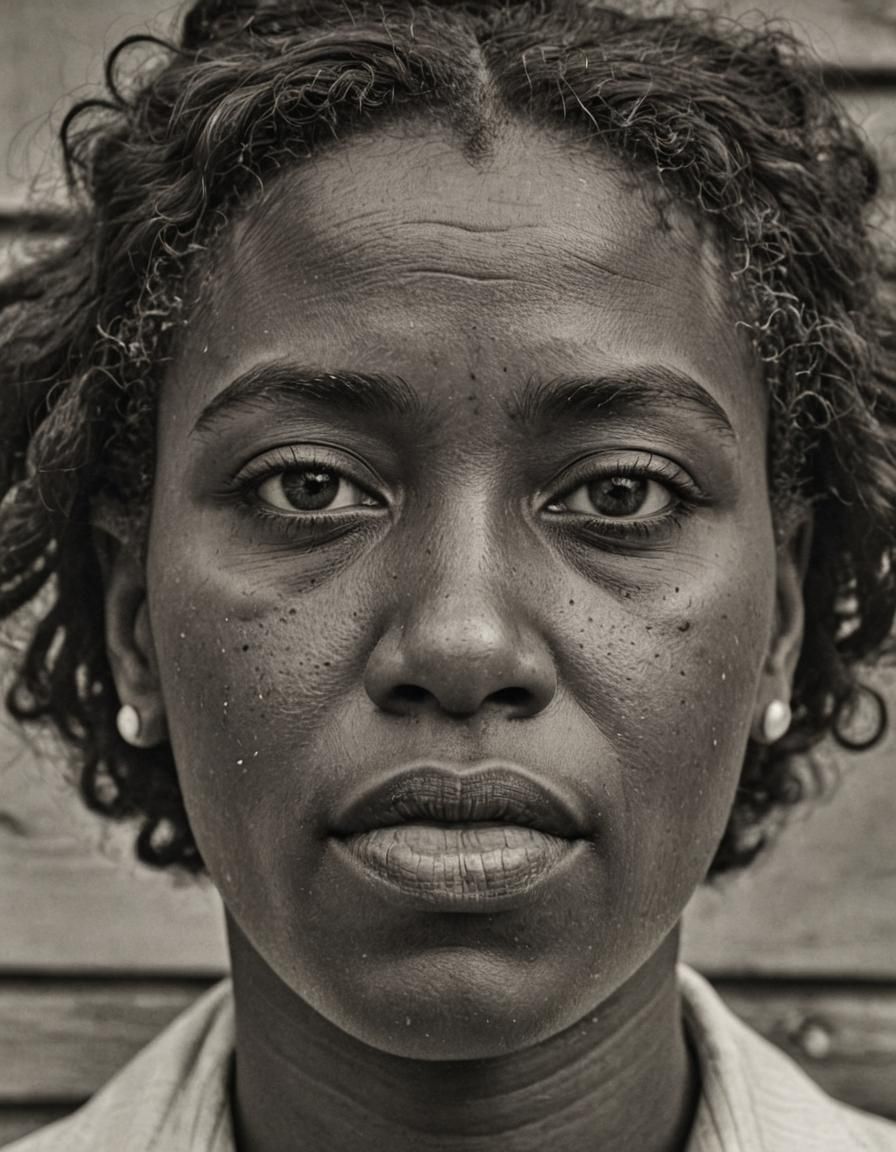 Black Woman's Face: Americana, Depression Era Art