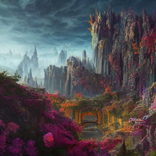 Detailed Matte Painting in Modern Style