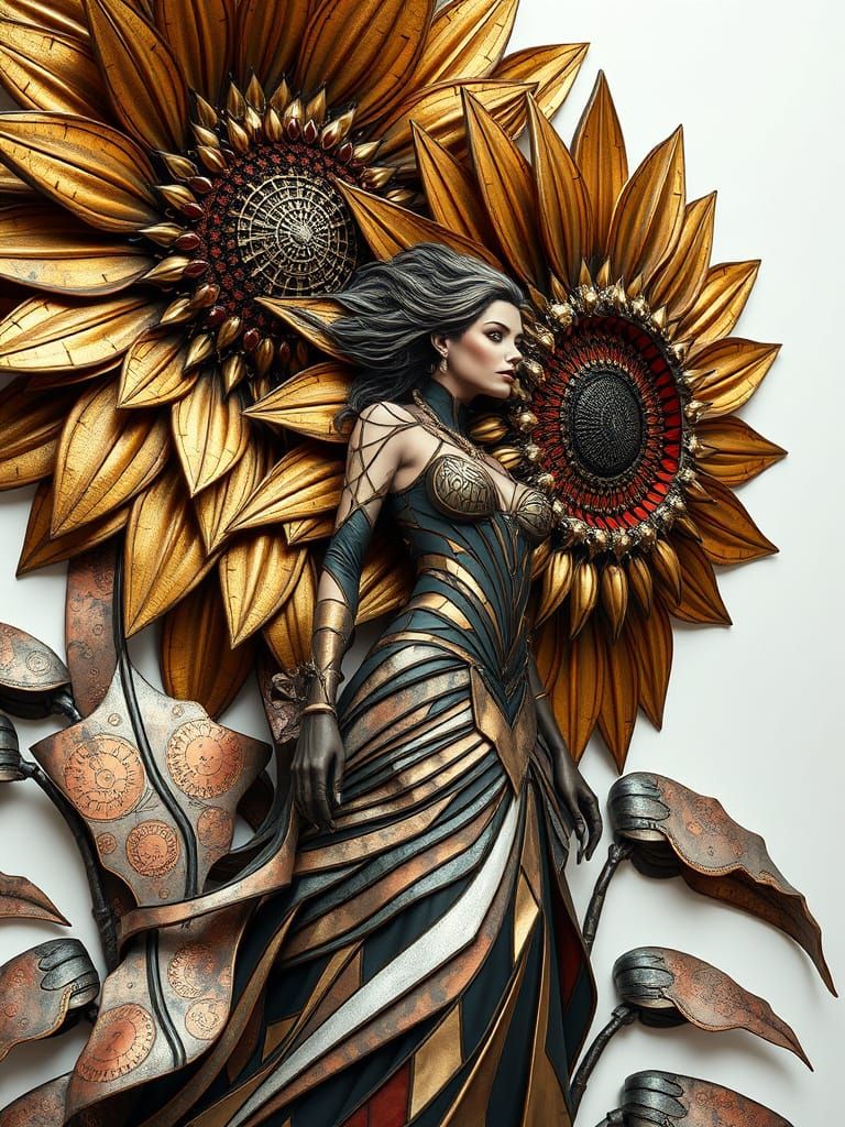 Steampunk Sunflowers